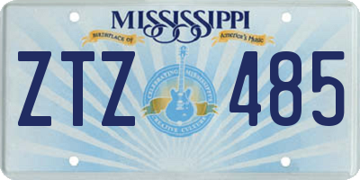 MS license plate ZTZ485