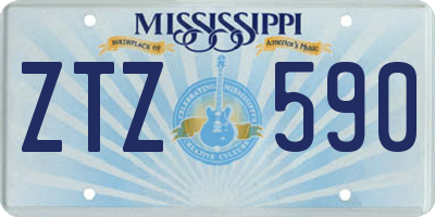 MS license plate ZTZ590