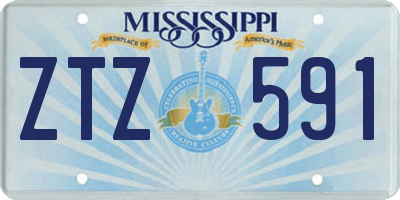 MS license plate ZTZ591