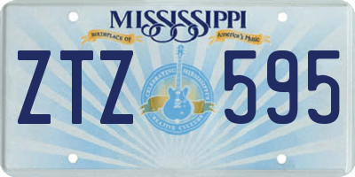 MS license plate ZTZ595