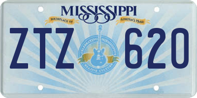 MS license plate ZTZ620