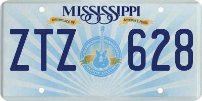 MS license plate ZTZ628