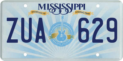 MS license plate ZUA629