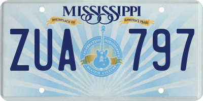 MS license plate ZUA797