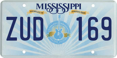 MS license plate ZUD169