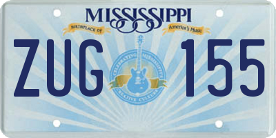 MS license plate ZUG155