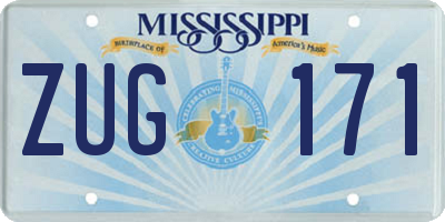 MS license plate ZUG171