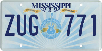 MS license plate ZUG771