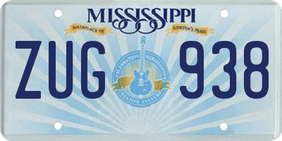 MS license plate ZUG938