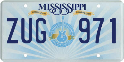 MS license plate ZUG971