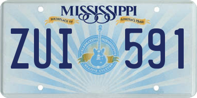 MS license plate ZUI591