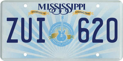 MS license plate ZUI620