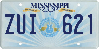 MS license plate ZUI621