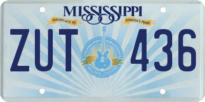 MS license plate ZUT436