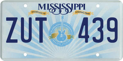 MS license plate ZUT439