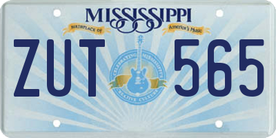 MS license plate ZUT565