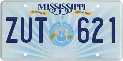 MS license plate ZUT621