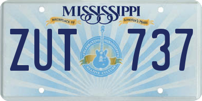 MS license plate ZUT737