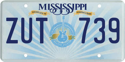 MS license plate ZUT739