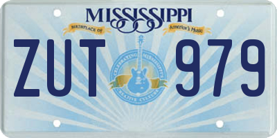MS license plate ZUT979