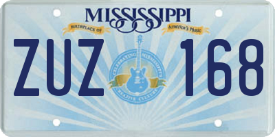 MS license plate ZUZ168
