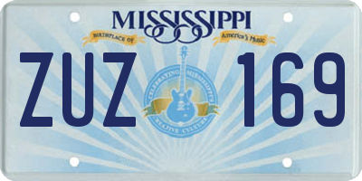 MS license plate ZUZ169