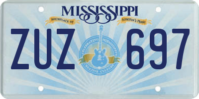 MS license plate ZUZ697