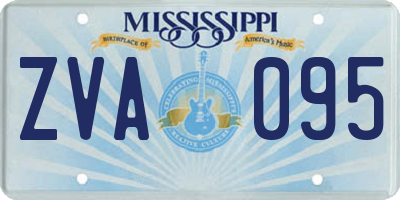 MS license plate ZVA095