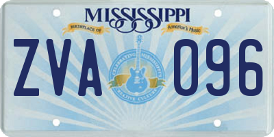 MS license plate ZVA096