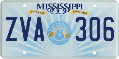 MS license plate ZVA306