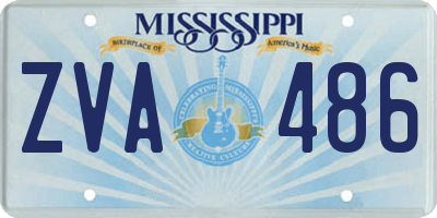 MS license plate ZVA486