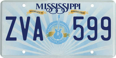 MS license plate ZVA599