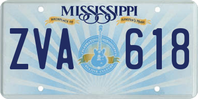 MS license plate ZVA618