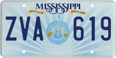 MS license plate ZVA619