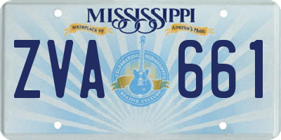 MS license plate ZVA661