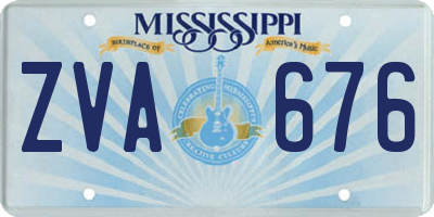 MS license plate ZVA676