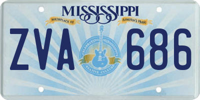 MS license plate ZVA686