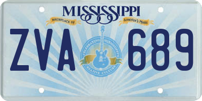 MS license plate ZVA689