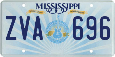 MS license plate ZVA696