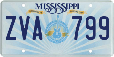 MS license plate ZVA799