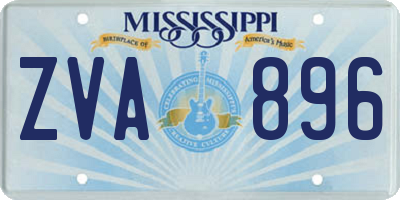MS license plate ZVA896