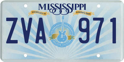 MS license plate ZVA971