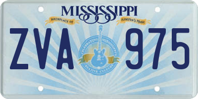 MS license plate ZVA975