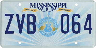 MS license plate ZVB064