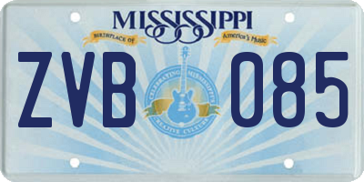MS license plate ZVB085