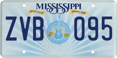 MS license plate ZVB095