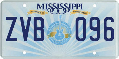 MS license plate ZVB096