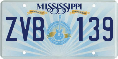 MS license plate ZVB139