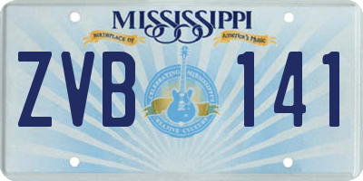 MS license plate ZVB141