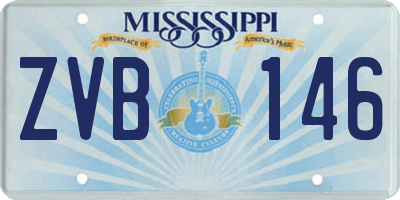 MS license plate ZVB146